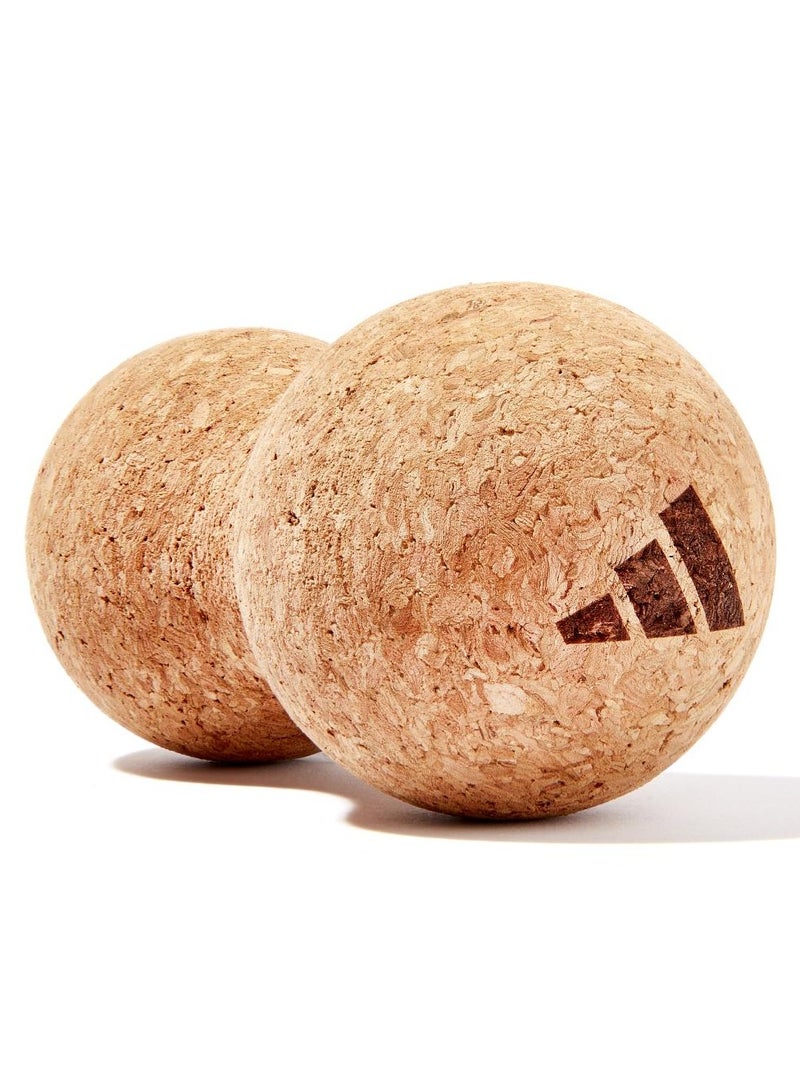 Adidas Cork Double Massage Ball – Eco-Friendly Muscle Recovery Roller for Pain Relief & Flexibility - Image 2