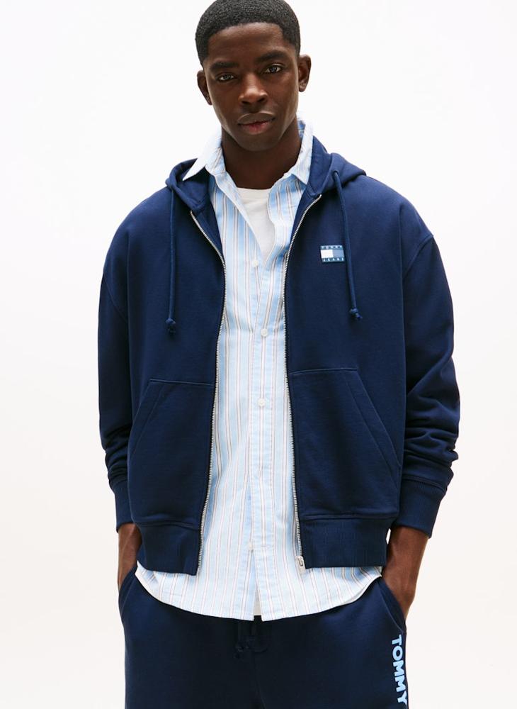 تومي جينز هودي بسحاب - Image 1