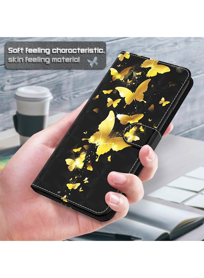 زبون جراب لهاتف iPhone 13 Pro Max بنمط رسم ثلاثي الأبعاد، جراب قلاب أفقي من مادة TPU + جلد PU مع حامل وفتحات للبطاقات ومحفظة - Image 5