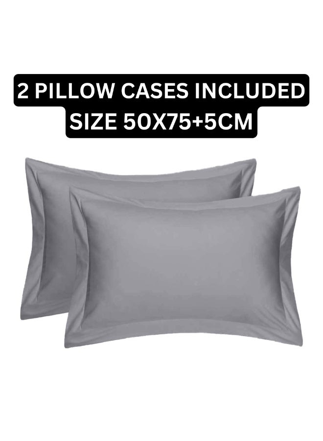 TW Premier Premium Fitted Bed Sheet Set with Oxford Edge Pillowcases | 3-Piece Set | High-Quality 90 GSM Microfiber | 30 cm Deep Pocket - Image 3