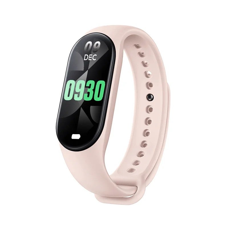 Bluejw New Arrival M8 Smart Bracelet with OLED Display, Pedometer, Music Control & Fitness Tracking – Replaceable Watch Strap Compatible with Android for Workout - Image 1