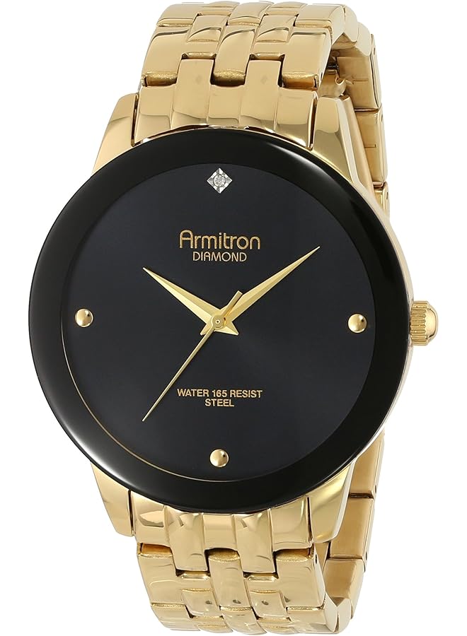 Armitron Men 20 4952 Diamond Dial Bracelet Watch - Image 1