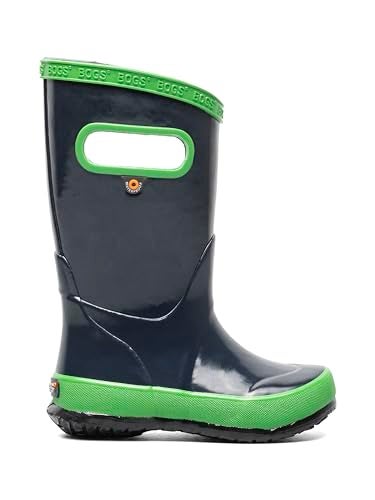 BOGS Kids Rainboot Solid Boot - Navy/Green - 13 - Image 1