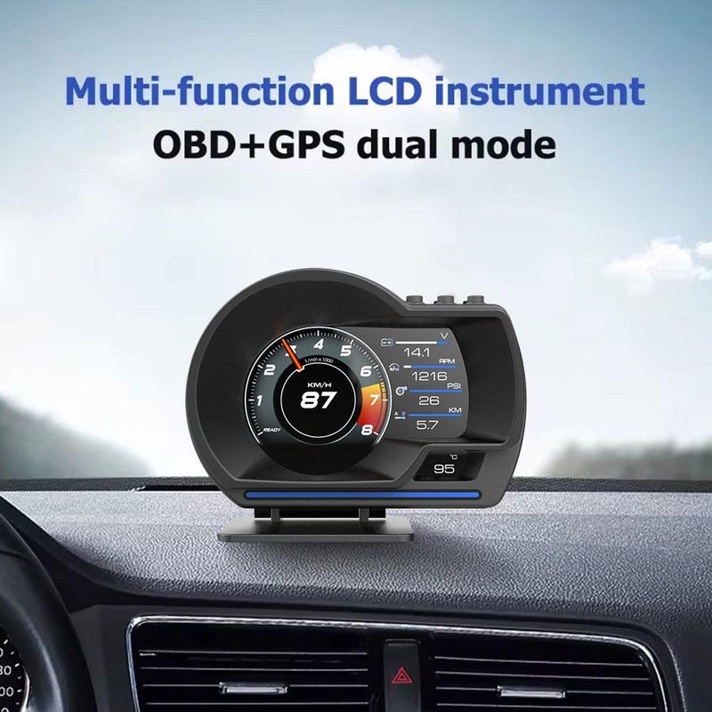 HUD Head-Up Display, OBD LCD Instrument Cluster, On-board Computer Monitoring, High-Definition Turbo Specs A501 - Image 2