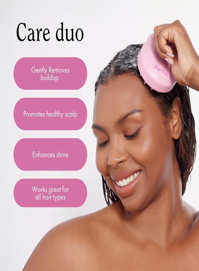 Rizos Curls Apple Cider Vinegar Scalp and Hair Rinse & Scalp Massage Brush Bundle - Image 4