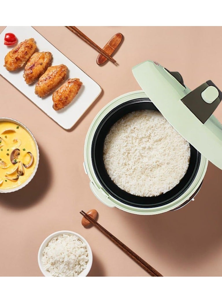SYXUMLKLS طباخ أرز وسخان مع وعاء داخلي غير لاصق، 1.8 لتر، سهل الاستخدام، صانع أرز لزج - Image 3