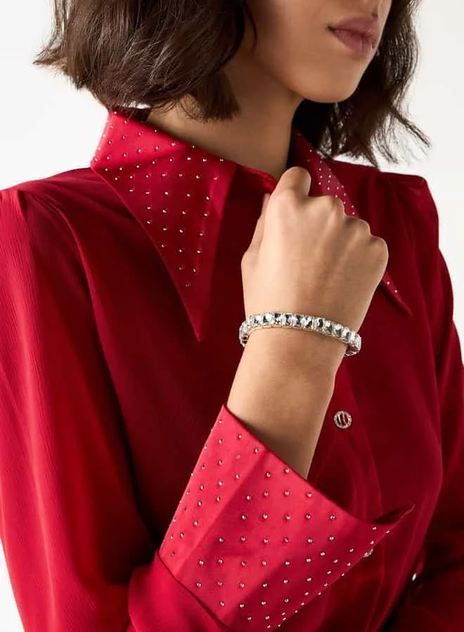 2Xtremz 2Xtremz Embellished Shirt with Long Sleeves