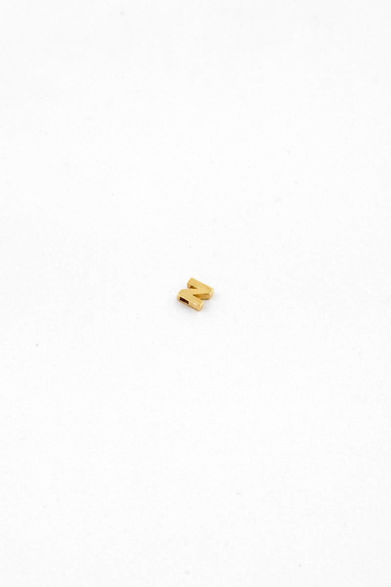 ALEX AND ANI Women 14 kt Create Your Own Initial N Charm, Gold  - Image 2