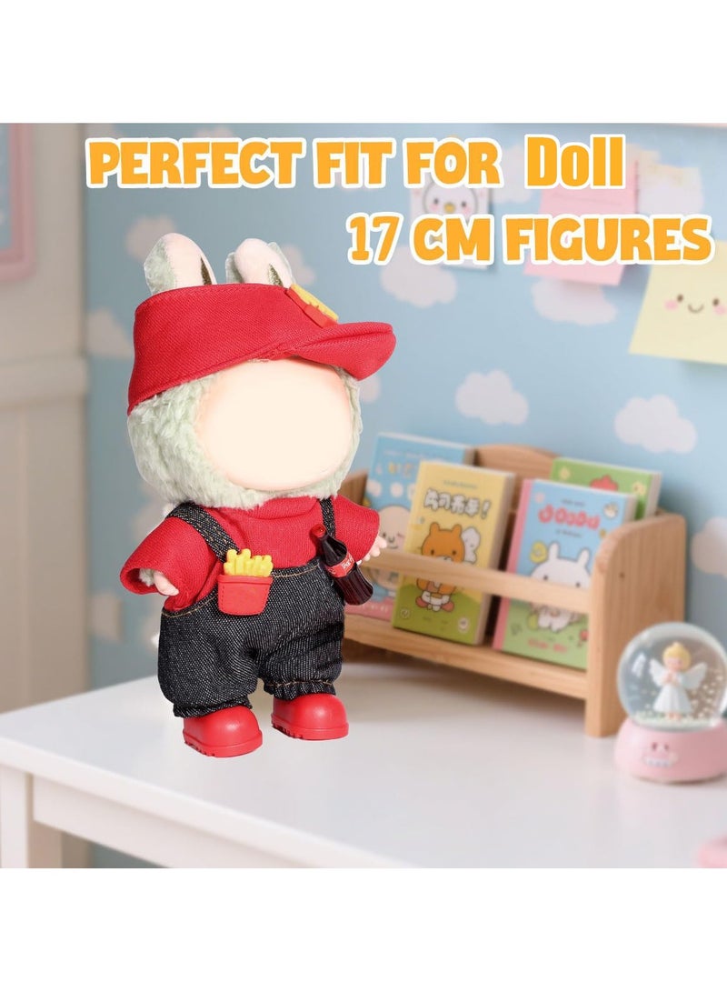Labubu Clothing Accessories 17cm Doll Clothes, Teddy Bear Clothes Formal Casual Suit Plush Toy Clothes, Suitable for 6.7 Inch Doll Clothes Role Play Costumes - Image 2