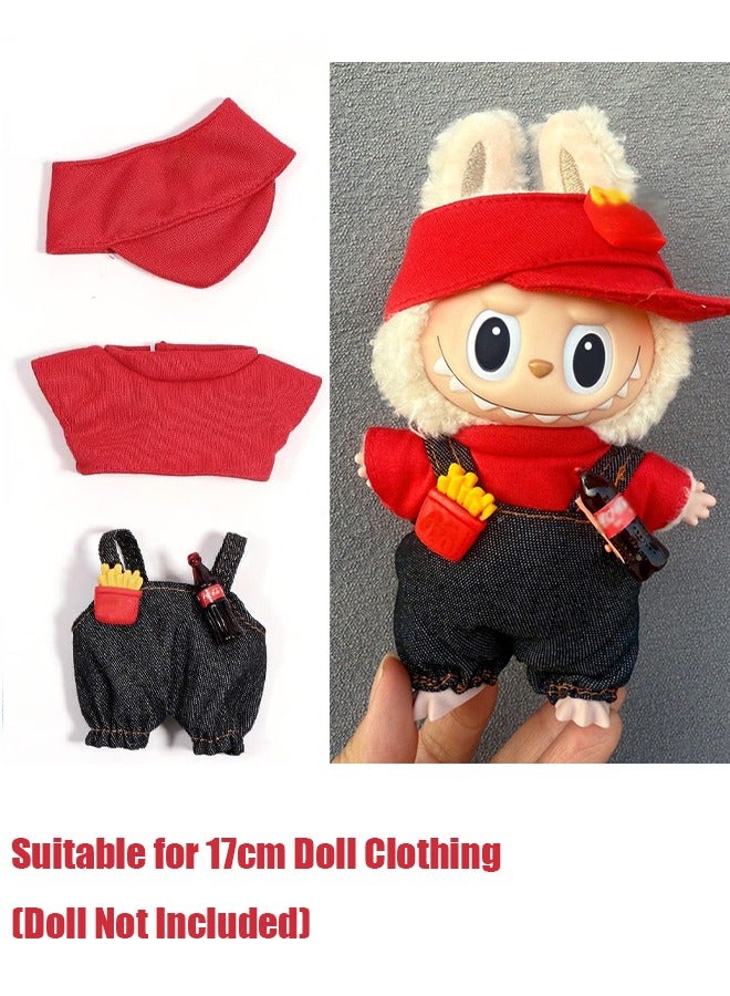 Labubu Clothing Accessories 17cm Doll Clothes, Teddy Bear Clothes Formal Casual Suit Plush Toy Clothes, Suitable for 6.7 Inch Doll Clothes Role Play Costumes - Image 1