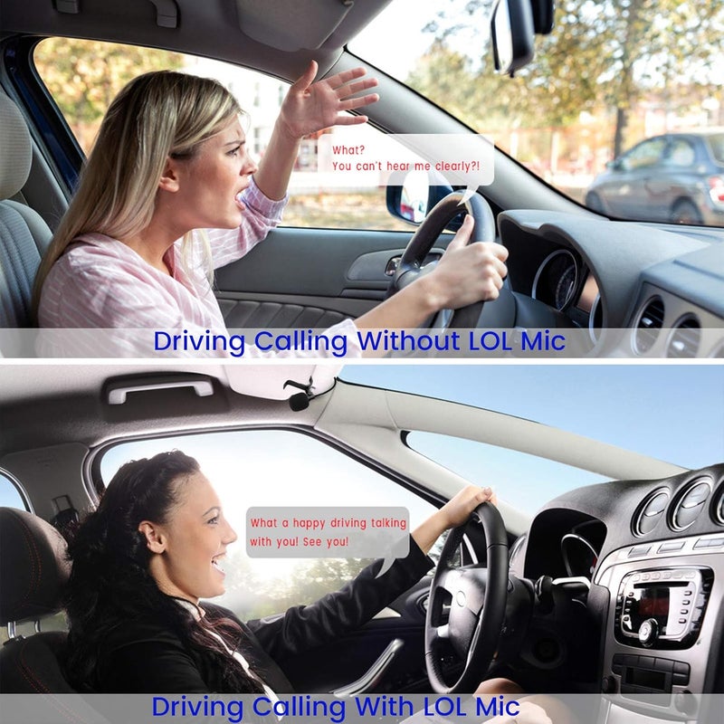 weishan Car Microphone 35mm Car Radio Mic Replacement for Pioneer Kenwood Boss JVC Sony Jensen Alpine Stereo Vehicle Head Unit Enabled Audio GPS DVD  External Hands Free Assembly Mike - Image 3