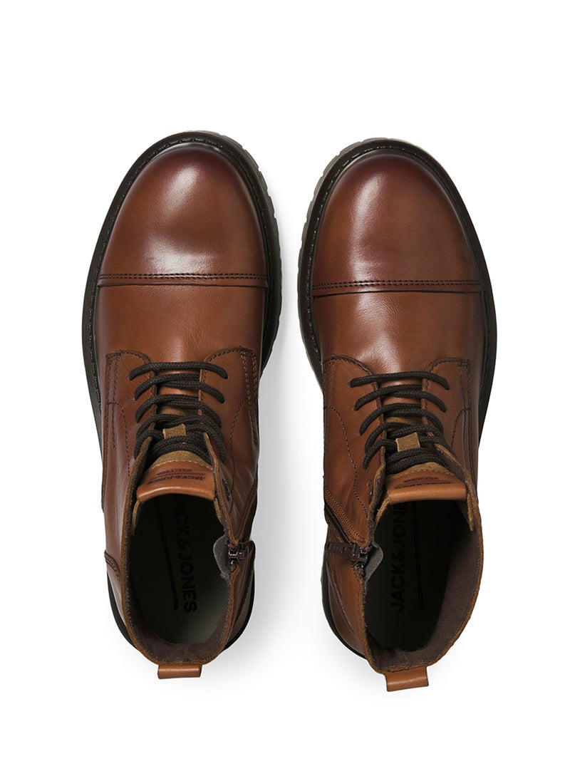 JACK & JONES Tremor Leather Lace Up Casual Boots  - Image 4