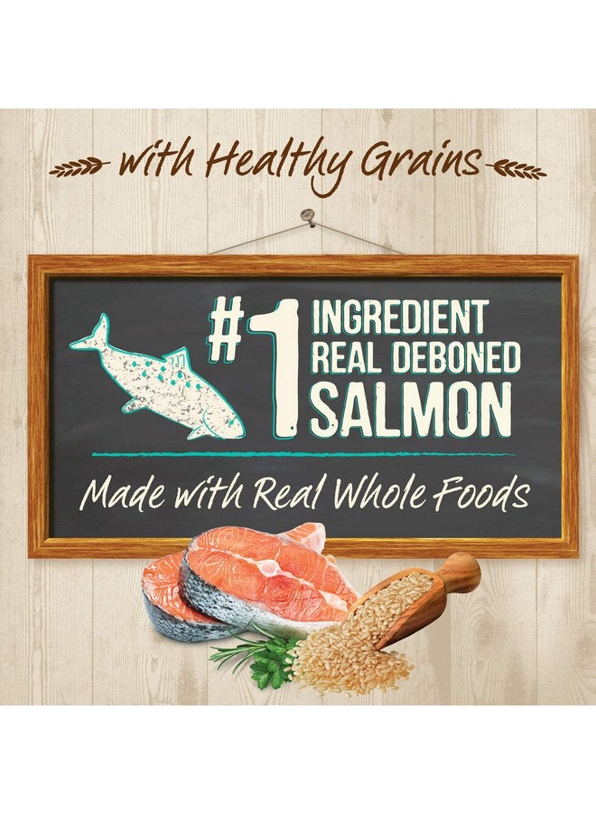 ميريك طعام القطط الجاف ميريك بورفيكت بيسترو الفاخر من الحبوب الصحية للقطط البالغة، وصفة سمك السلمون الحقيقي والأرز البني - كيس 4.0 رطل - Image 2