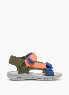 LBL by Shoexpress Boys Colourblock Sandals With Hook And Loop Closure  - Image 1