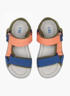 LBL by Shoexpress Boys Colourblock Sandals With Hook And Loop Closure  - Image 2