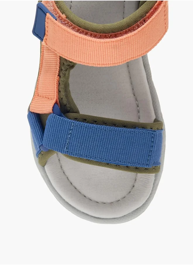 ال بي ال من شو اكسبرس Boys Colourblock Sandals With Hook And Loop Closure