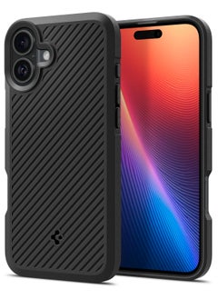 Spigen غطاء حماية آيفون 16 بلس (2024) - أسود غير لامع  - Image 1