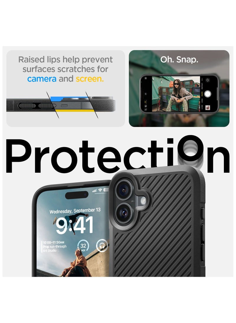 Spigen Core Armor iPhone 16 Plus Case Cover (2024) - Matte Black  - Image 4