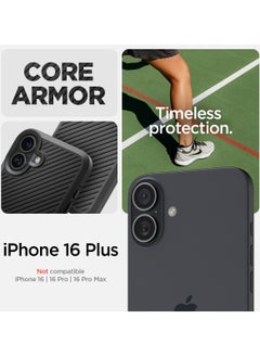 Spigen غطاء حماية آيفون 16 بلس (2024) - أسود غير لامع  - Image 2