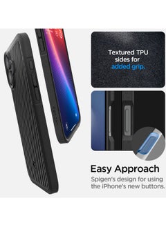 Spigen غطاء حماية آيفون 16 بلس (2024) - أسود غير لامع  - Image 3