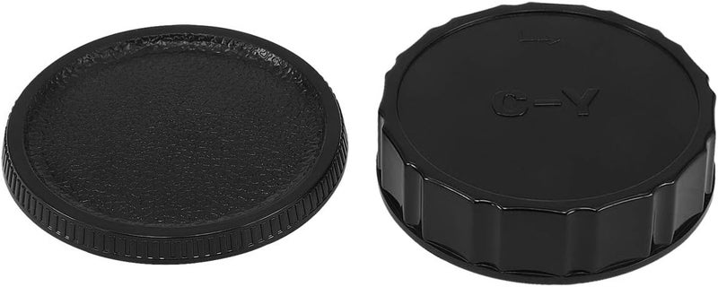 Haoge Camera Body Cap and Rear Lens Cap Cover for Contax Yashica C/Y CY Mount Camera Lens - Image 3