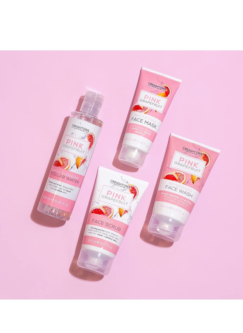 CREIGHTONS - Pink Grapefruit Refreshing Face Wash 150ml Deeply cleanses and purifies without over drying skin With added Vitamin E Dermatologically Tested - Image 1