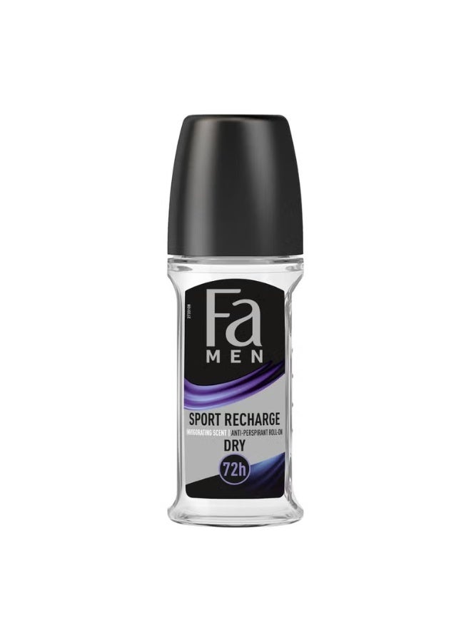 Sport Recharge Anti-Perspirant Roll On For Men 50 ml