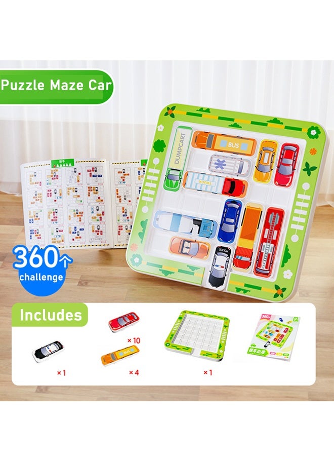 Parking Puzzler Magnetic Travel Board Game – Car Games Brain Teaser with 360 challenges Traffic Jam Challenges, Logic Puzzle Toy for Kids Ages 3+ and Parent Child Problem Solving Fun - Image 1