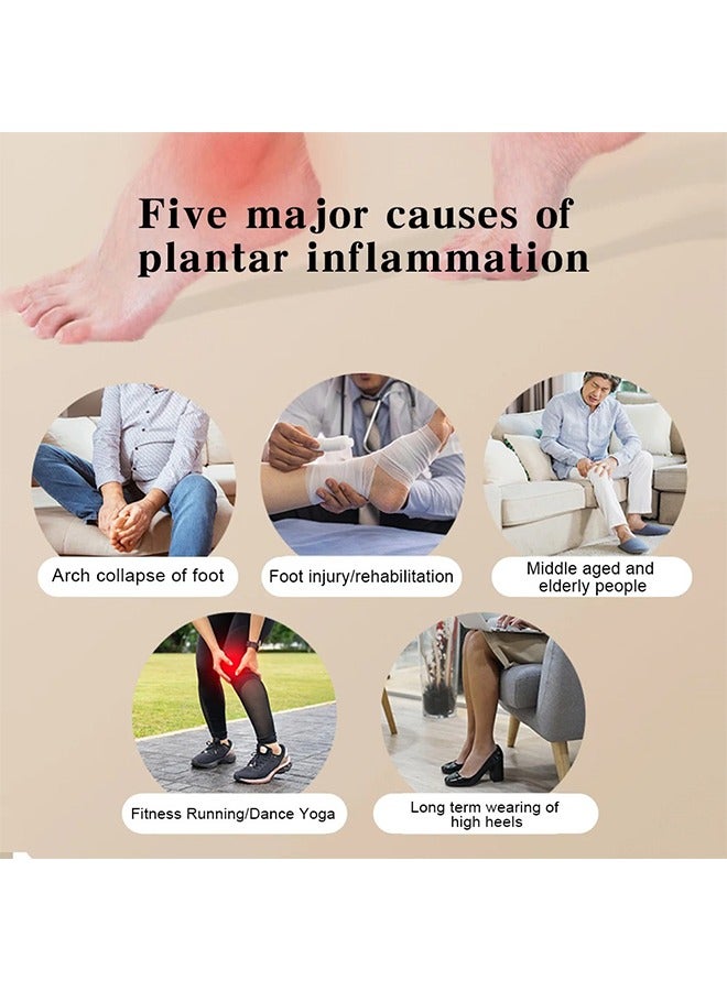 ماركة غير محددة مدلك القدم الدوار لتخفيف آلام اللفافة الأخمصية، لتدليك العضلات العميق، واسترخاء العضلات للأقدام، الأيدي، الذراعين، والساقين (رمادي)  - Image 4