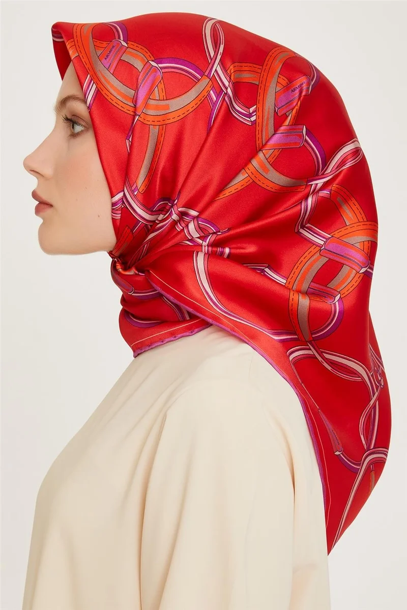 ARMINE Classic Patterned Sura Pure Silk Scarf 9203D 81