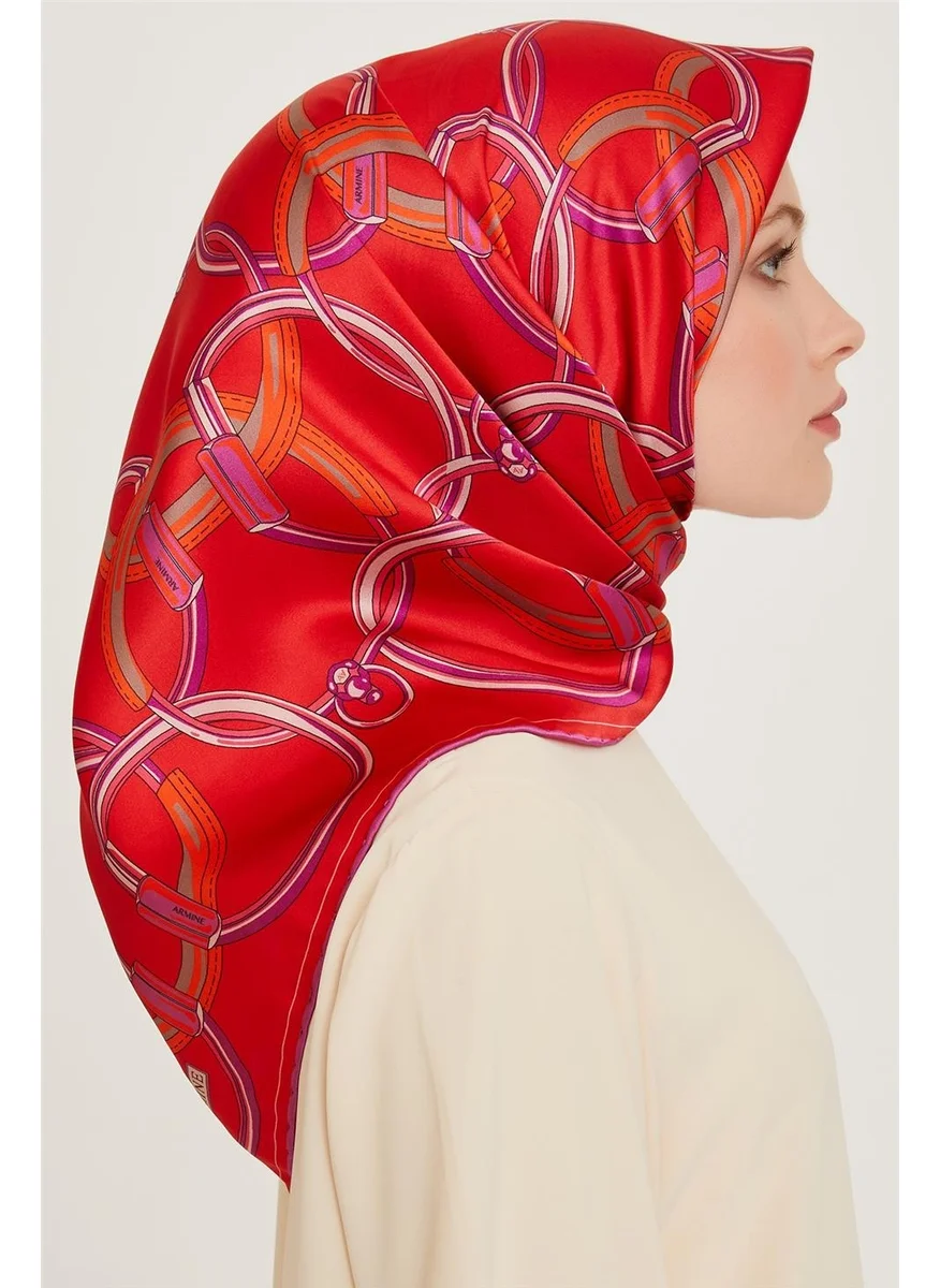 ARMINE Classic Patterned Sura Pure Silk Scarf 9203D 81
