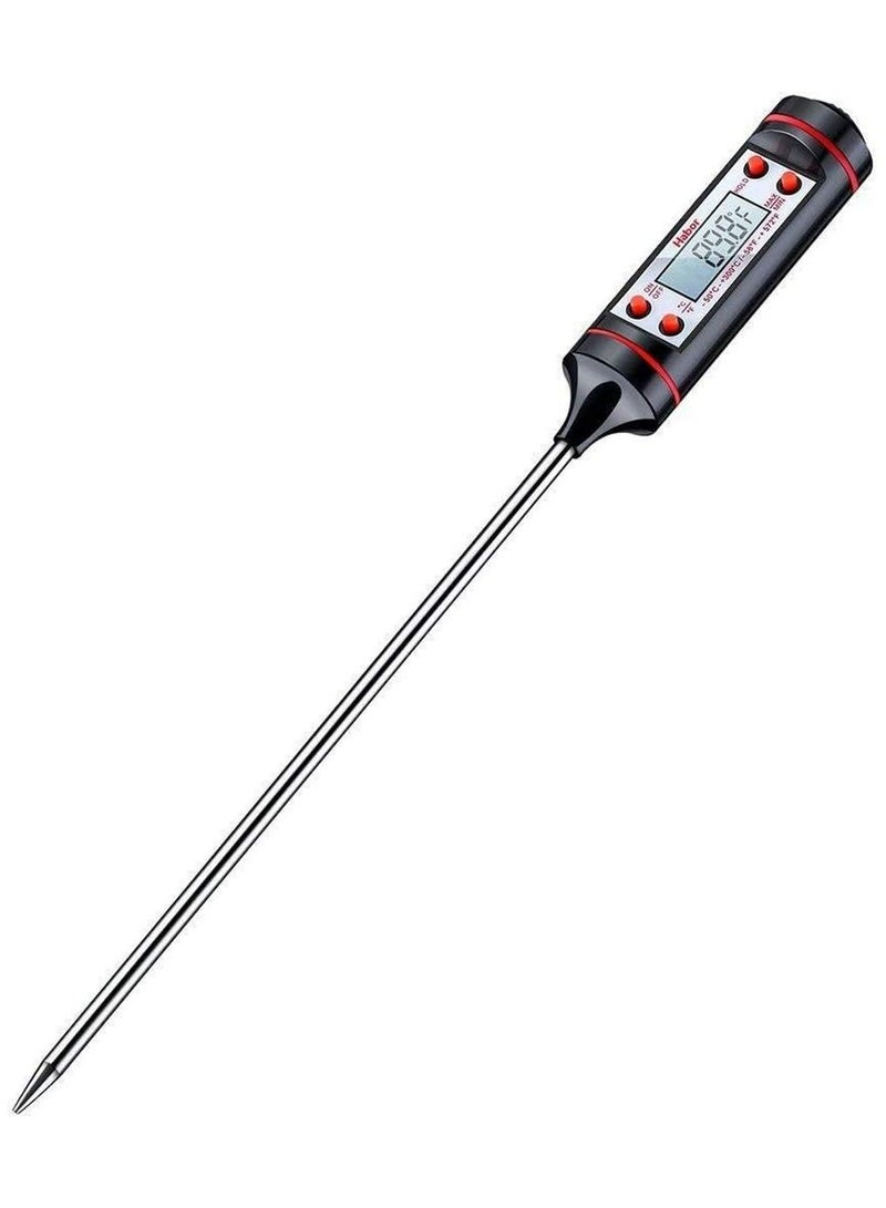 SKY-TOUCH 1pc Sincher Meat Thermometer Cooking Thermometer with Instant Read LCD Screen and Hold Function for Kitchen Food Smoker Grill BBQ Meat Candy Milk Water - Image 1