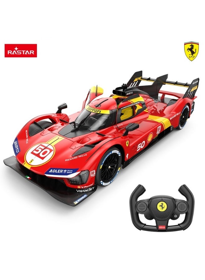 Rastar 1:14 Scale Ferrari 499P Remote Control Car, Officially Licensed Ferrari RC Toy Car for Kids - Image 1
