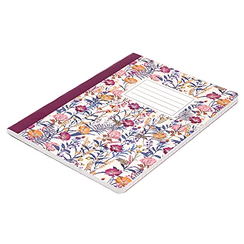 Pukka Pad, Composition Notebooks - 3 Pack of Journals Featuring 140 Pages of College Ruled 80GSM Paper with Sturdy Cover Stock - 9.75 x 7.5in - Bloom - Image 5