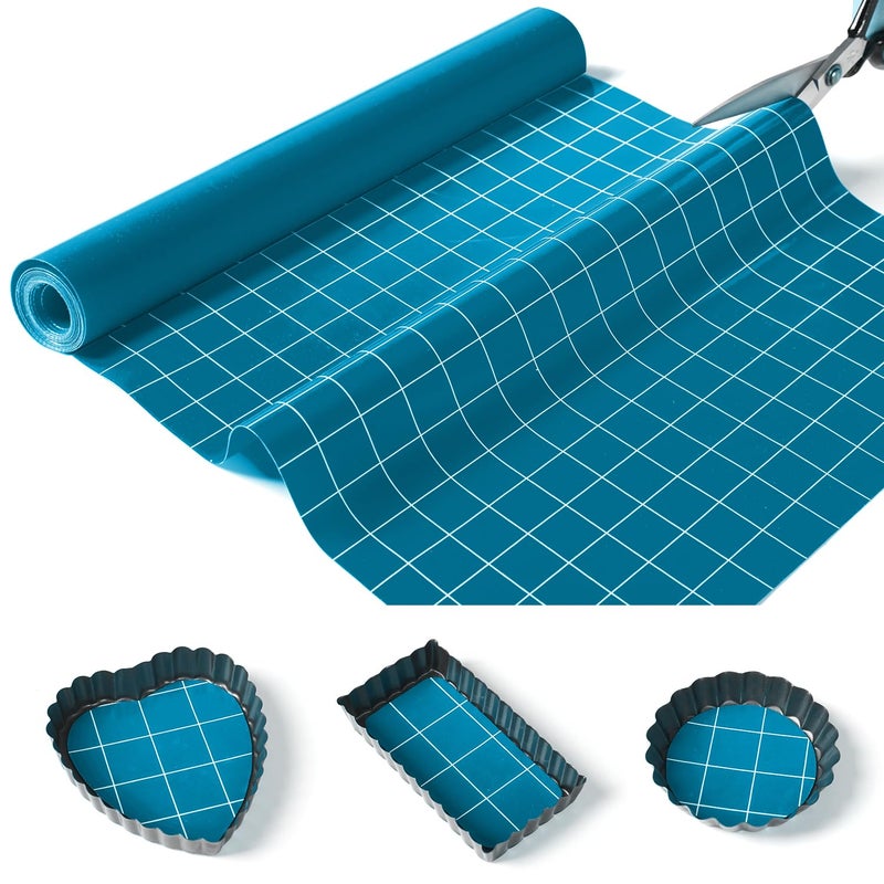 Silicone Baking Mat Roll 16IN5FT Free Cutting NonSlip Pastry Mat NonStick Reusable Air Fryer Liner Oven Liners Counter Mat Freeze Dryer Mat Easily Cut to Size Fit All Ovens Pans Tins Dishes