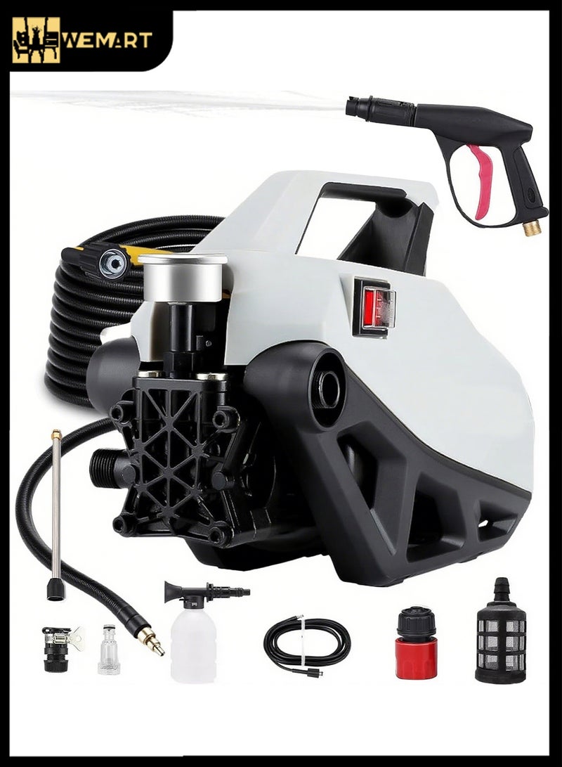 WEMART Electric Pressure Washers,2400W,Car Washer Pressure Pump,Detachable Water Gun, Electric Pressure Washers For Cleaning Cars, Fences, Pool,motor water pump car wash - Image 1