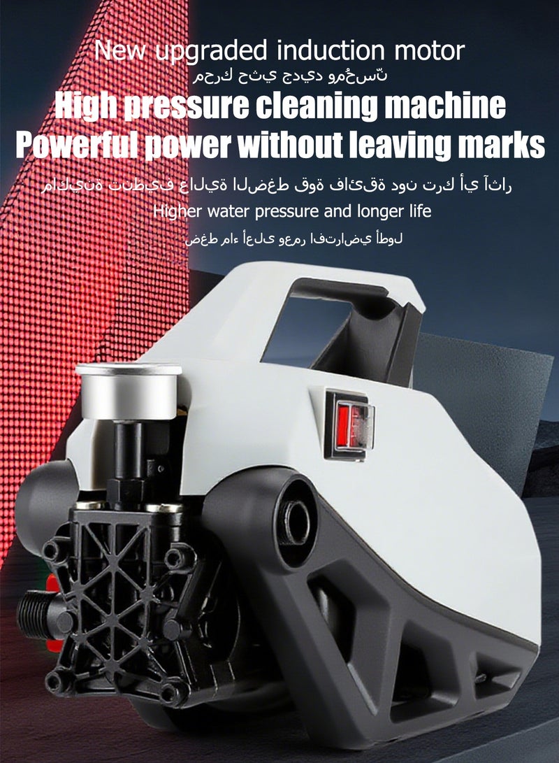 WEMART Electric Pressure Washers,2400W,Car Washer Pressure Pump,Detachable Water Gun, Electric Pressure Washers For Cleaning Cars, Fences, Pool,motor water pump car wash - Image 2