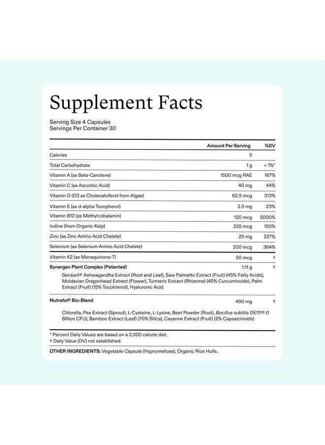 NUTRAFOL - Women's Hair Growth Supplements, For Women 18-44 Years Old, Clinically Tested for Visibly Thicker, Stronger Hair, 100% Vegan Ingredients, Dermatologist Recommended - 1 Month Supply - Image 1