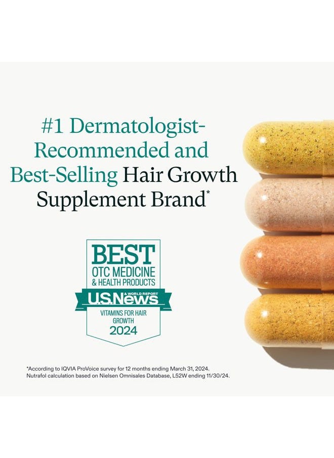 NUTRAFOL - Women's Hair Growth Supplements, For Women 18-44 Years Old, Clinically Tested for Visibly Thicker, Stronger Hair, 100% Vegan Ingredients, Dermatologist Recommended - 1 Month Supply - Image 1