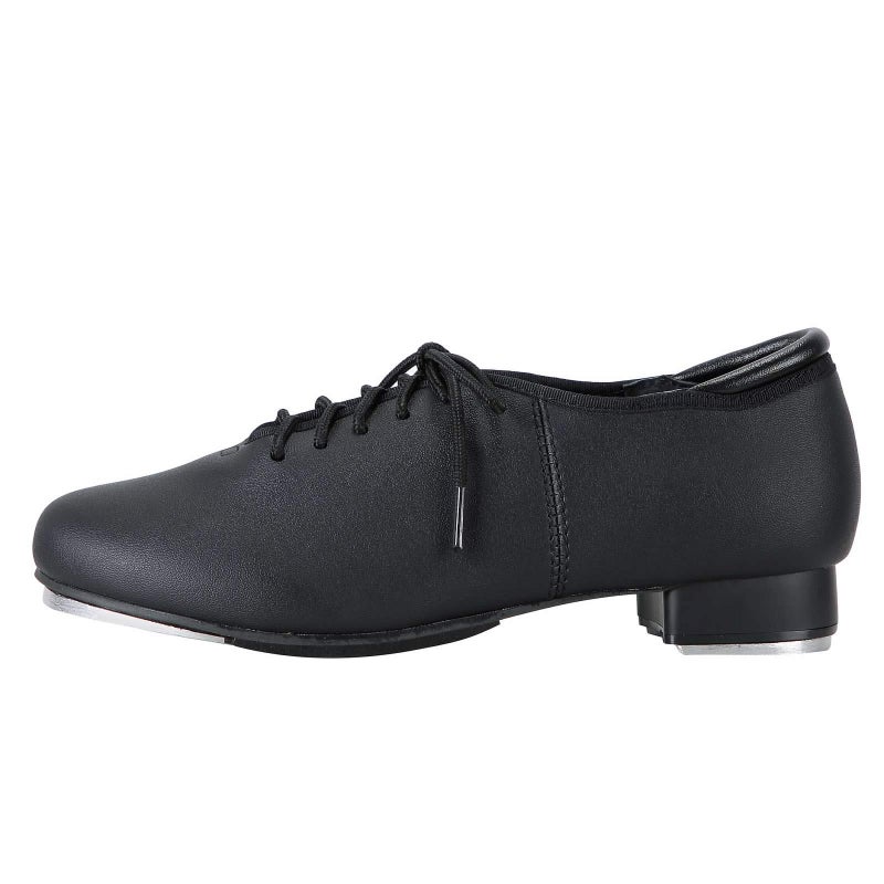 Linodes PU Leather Lace Up Tap Shoe Dance Shoes for Women and Men's Dance Shoes-Black-8.5M - Image 2