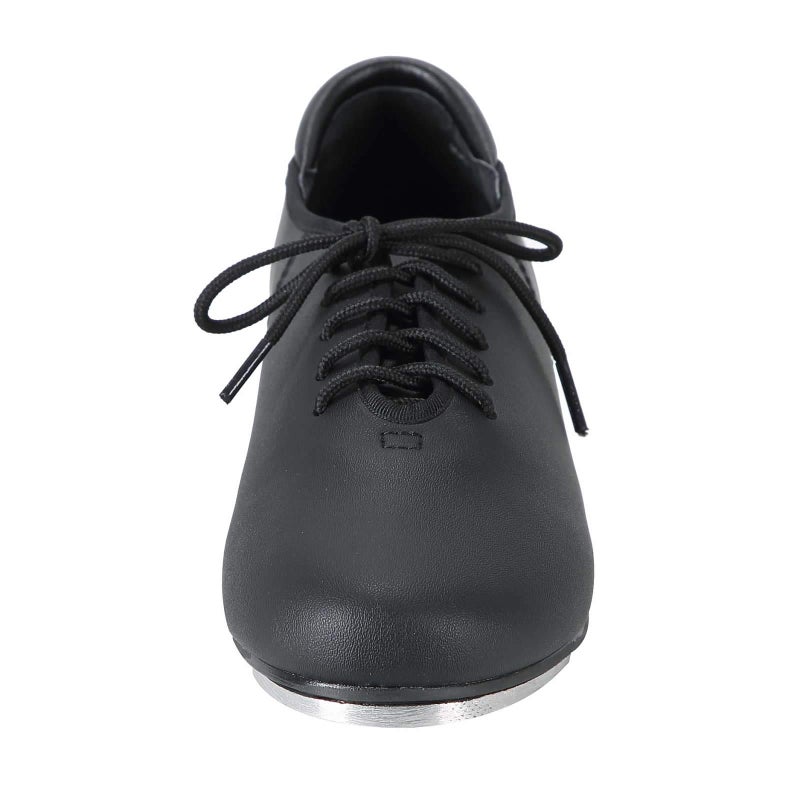 Linodes PU Leather Lace Up Tap Shoe Dance Shoes for Women and Men's Dance Shoes-Black-8.5M - Image 3