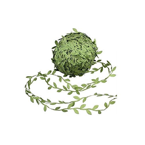 David Accessories 84 Yards Victorian Leaf Trim Ribbon (Green, Polyester, Multiple Occasions, Special Occasions) - Image 1