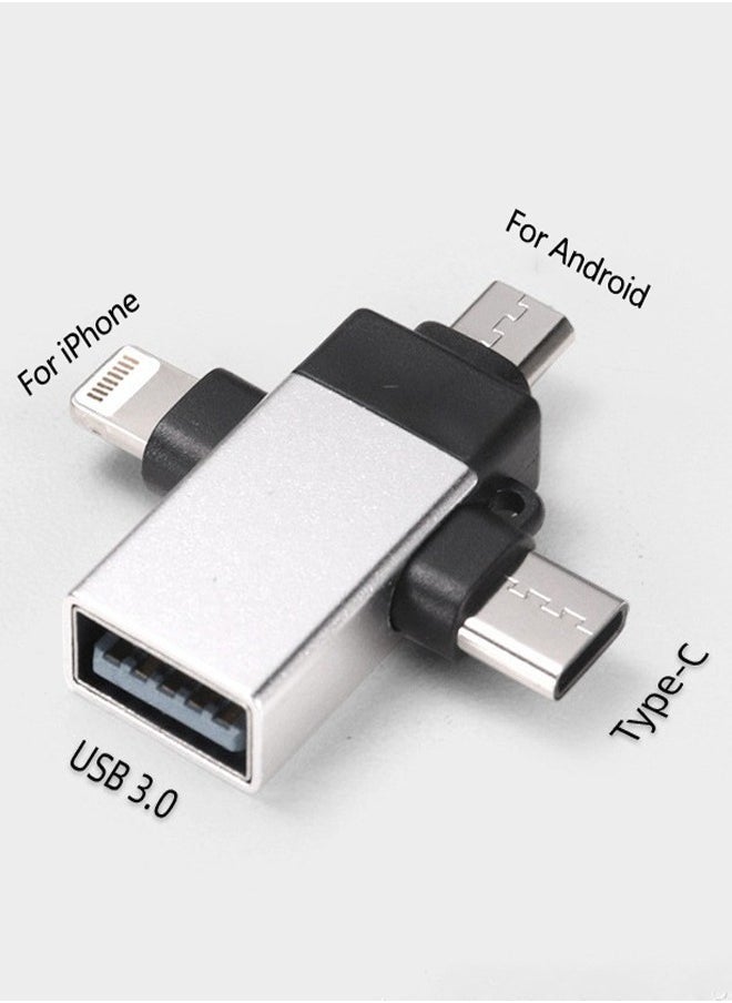Generic - Lightning to USB Adapter,Lightning/USB C/Micro USB to USB Female OTG Adapter,Lightning to USB C Adapter,USB C to Lightning Cable Adapter for iPhone,MacBook Pro,iPad Pro and More - Image 1