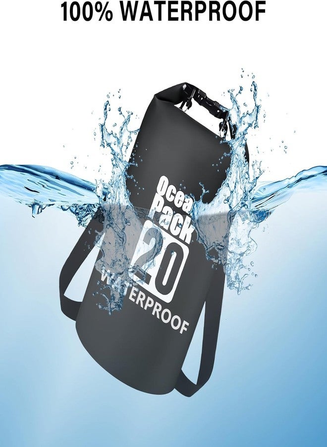 Delzon Float on Water - Keeps Gear Dry for Kayaking Waterproof Dry Bag Roll Top Backpack Air Tight Construction and Emergency Bag - Image 5
