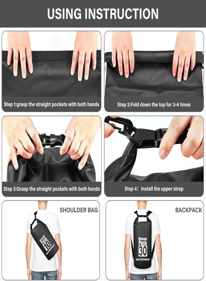 Delzon Float on Water - Keeps Gear Dry for Kayaking Waterproof Dry Bag Roll Top Backpack Air Tight Construction and Emergency Bag - Image 4