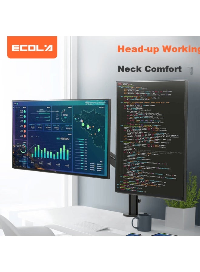 Ecola F62bk-cp Dual Arm Monitor Stand - Image 1