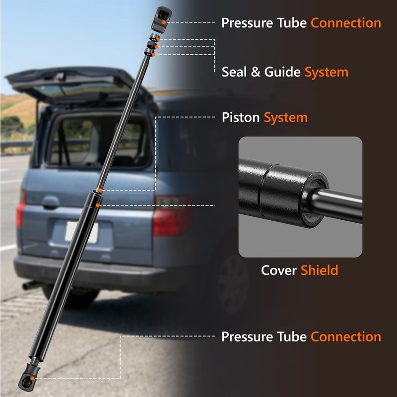 Blshwez 2 Pack Rear Window Struts, Heavy-Duty Back Window Glass Shocks Lift Supports for Ford Escape 2008-2012, Mazda Tribute 2008-2012, Mercury Mariner 2009-2012 - Image 4