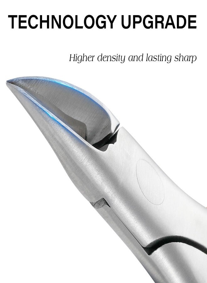 Cut it Professional Ingrown Toenail Nipper - Wide Jaw Podiatrist Toenail Clippers for Thick&Ingrown Toenails - Curved Blade&Non-Slip Handle - Heavy Duty 3CR13 Stainless Steel Ingrown Nail Tool for Seniors - Image 3