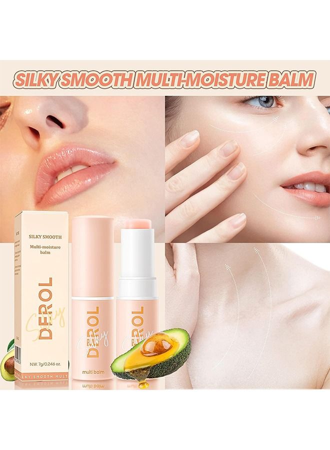 Wrinkle Repair Moisturizing Multi Balm Stick, Anti-wrinkle Face Balm Eye Balm Body Hydrating Face Moisturizer, Wrinkle Balm Stick Face Skin Collagen Moisturizer for Dry Skin (7g/0.246 oz)