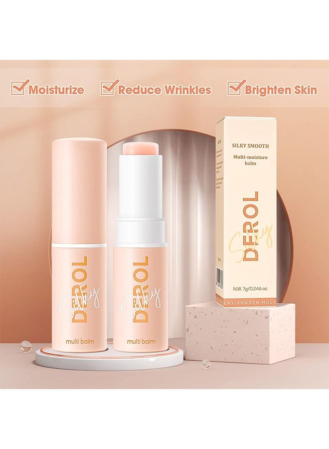 Wrinkle Repair Moisturizing Multi Balm Stick, Anti-wrinkle Face Balm Eye Balm Body Hydrating Face Moisturizer, Wrinkle Balm Stick Face Skin Collagen Moisturizer for Dry Skin (7g/0.246 oz)